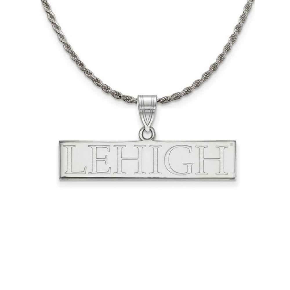 Sterling Silver Lehigh U Large Pendant Necklace - 22 Inch